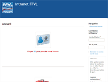 Tablet Screenshot of intranet.ffvl.fr