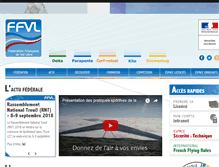 Tablet Screenshot of federation.ffvl.fr